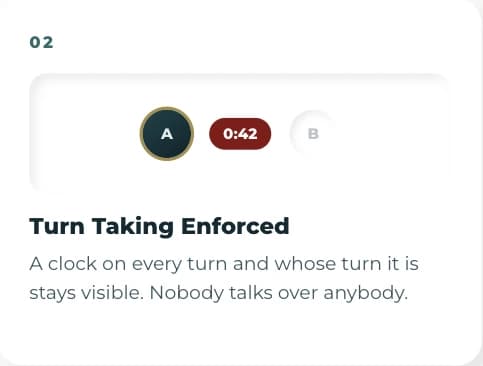 Turn taking enforced